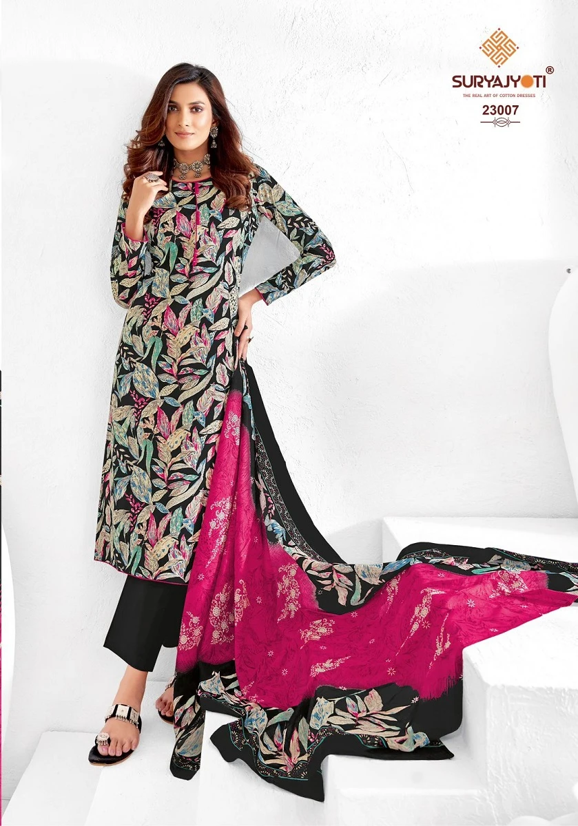 Suryajyoti Nargis Vol 23 Cambric Cotton Wholesale Salwar Suit Catalog — Wholesale Salwar Suits, MPA wholesale from Surat — view 5